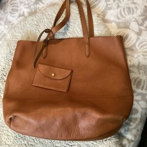 Chic JC Downing Brown Leather Tote EUC